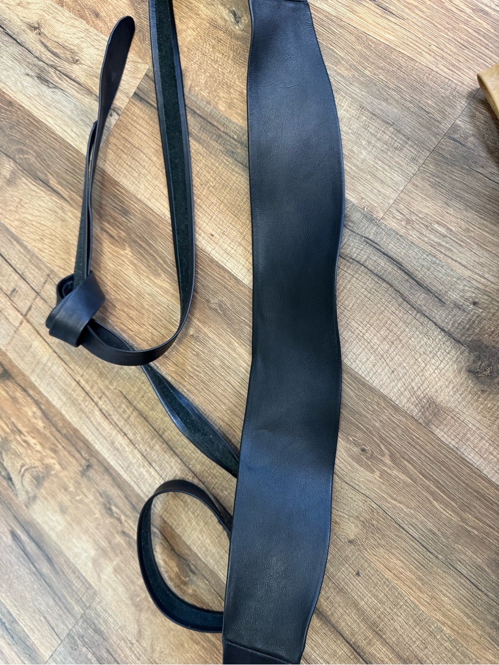 ADA Collection Classic Leather Wrap Belt - Black (For sun stroke)
